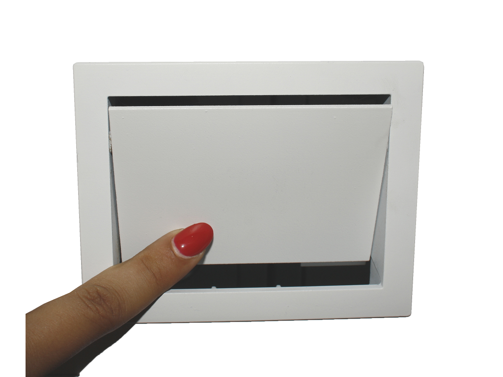 Maniglia Incasso Rettangolare Porta Scorrevole/Battente Atomo Mini nottolino chiusura a Toppa mm.113x84 Varie Finiture| Saletta - immagine 8